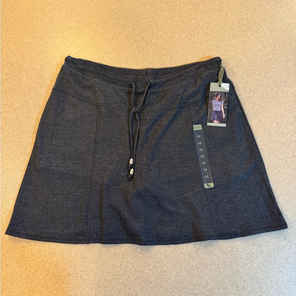 GreenTea Charcoal A-Line Skirt / Skort